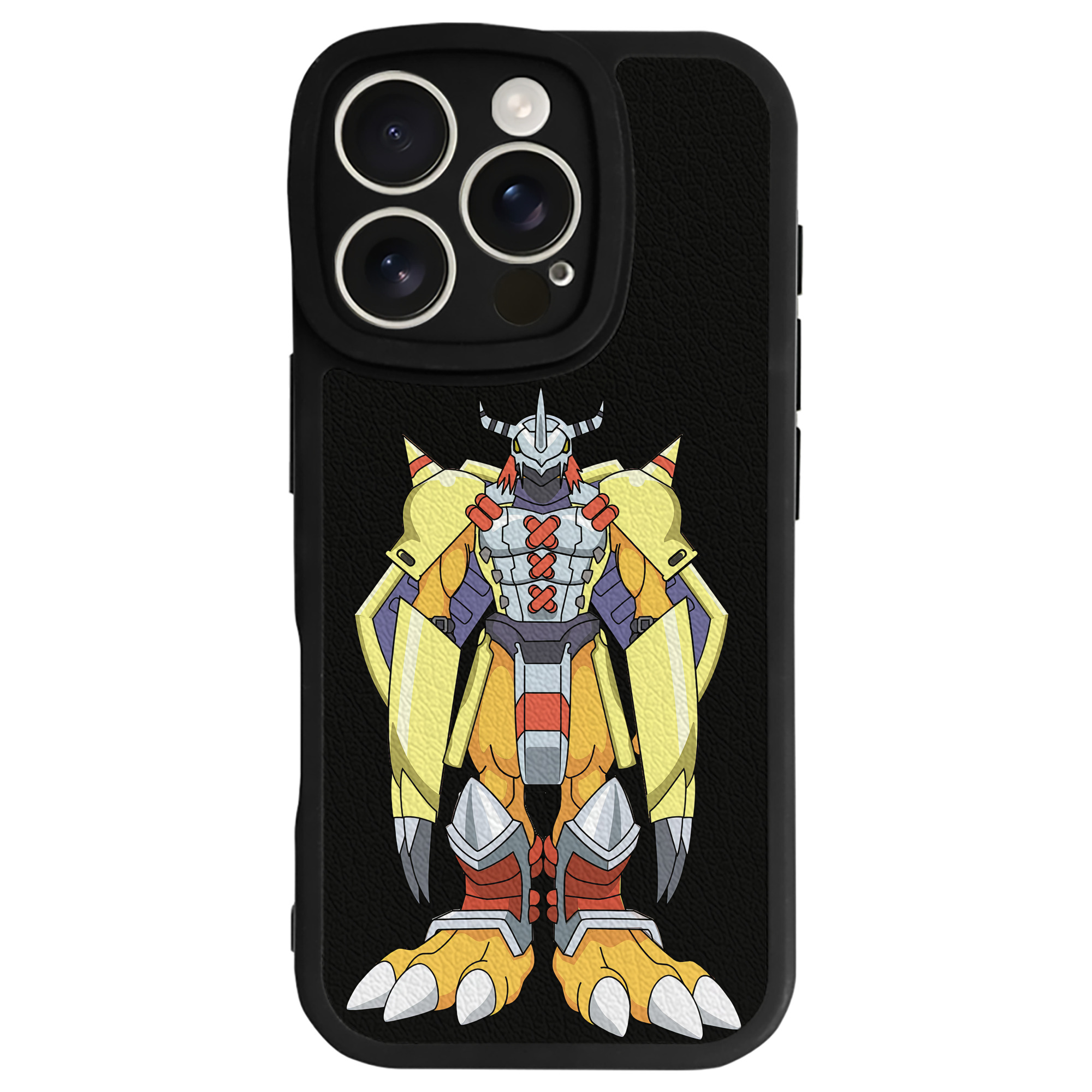 （画像用） Digimon デジタルモンスター/デジモン 【iPhone 16シリーズ対応】シリコンスマホケース（レザー調） 材質：シリコン